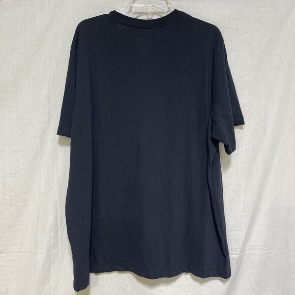 Nike Tee Mens XXL Dri-FIT Shirt T-Shirt Black White LOGO Athletic NEW Training - Picture 2 of 5